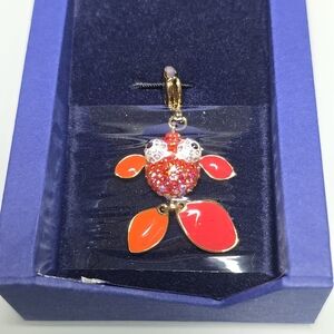 Vintage Swarovski Retired Bracelet and Charms - Lychee Fish, crab and octopus